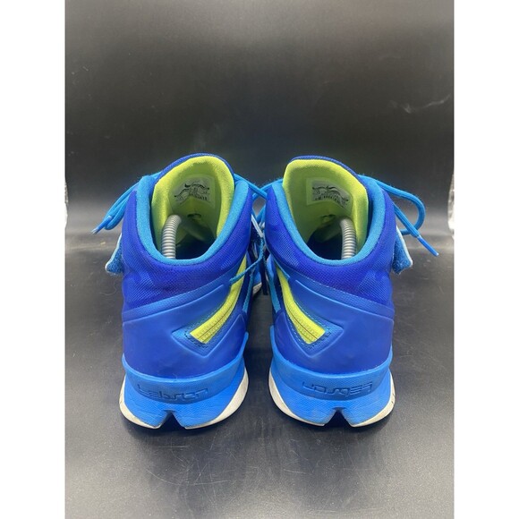 Nike LeBron Soldier 8 Basketball Shoes Blue Volt White Men Size 11 653641-417 - Picture 4 of 7